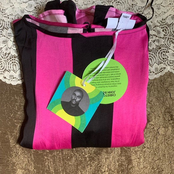 Christopher John Mixed Stripe Dress - Picture 6 of 12